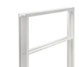 Hardhout 56x90x2800 mm binnendeurkozijn opdek wit gegrond met bovenlicht