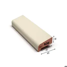 Meranti 18x45x3050 mm neuslat K30 gegrond (Sp.30mm)
