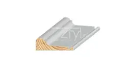 Grenen 19x56x4800 mm rozetlijst gegrond