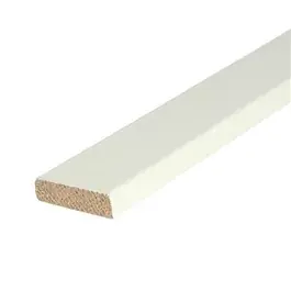 Hardhout 12x45x4900 mm platstuk gegrond recht type E