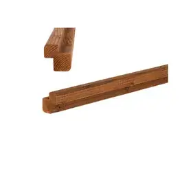 Goodwood vuren gemodificeerd hoeklat R3 naturel  42 x 42 mm