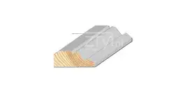 Grenen 18x44x4800 mm koplijst gegrond