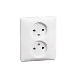 Peha inbouw stopcontact dubbel Wit