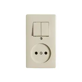 Peha opbouw stopcontact combinatie / serie Crème