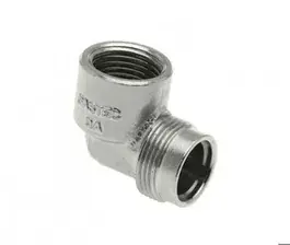 Chroom aansluitstuk haaks model 1/2" binnendraad Bonfix 81310