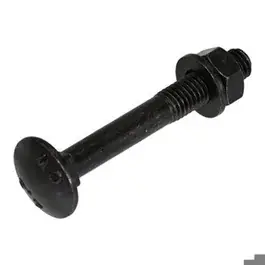8x50 Blackline Zwart Slotbout/ moer/ring kuipje a 25 st. Deltacoll