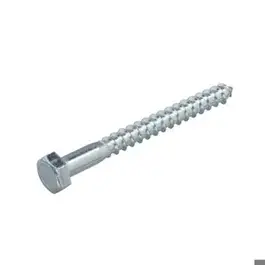 10x80 Houtdraadbout Verzinkt 4.6 Proftec Din:571 doos a 25 stuks