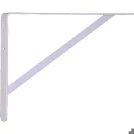 25x40cm Plankdrager met steun Wit