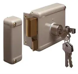 Yale 635 Oplegcilinderslot Doornmaat 50mm links sluitend met vaste cilinder DR2
