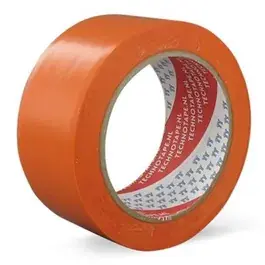 50mm Maskingtape Soft PVC oranje Bouw rol a 33 meter