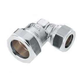 Bonfix Verloopknie 22 x 15 mm. vernikkeld