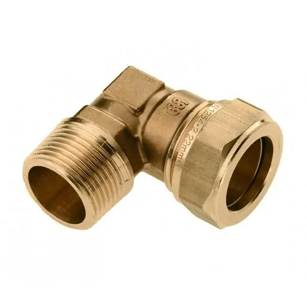 Bonfix Messing Knel/draadknie 1/2bux12mm