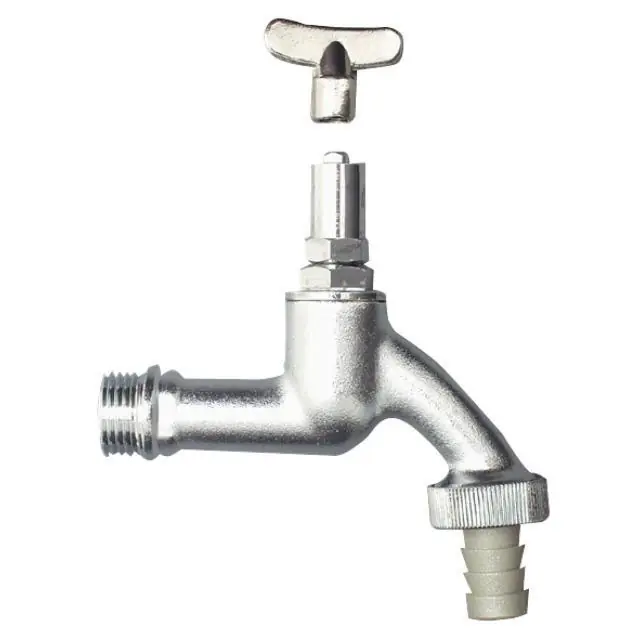 Dubbeldienstkraan key 1/2 mat/chroom