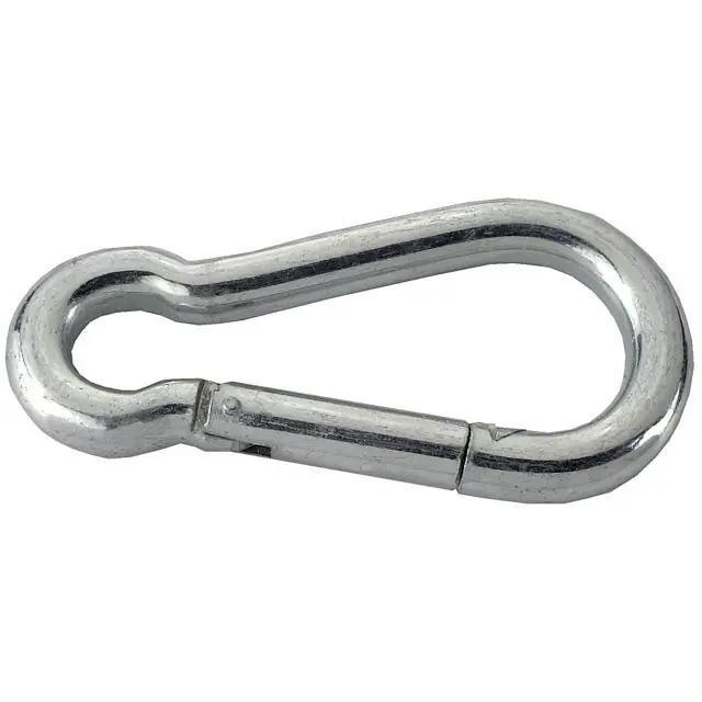 Karabijnhaak 10x100 mm 350 kg verzinkt