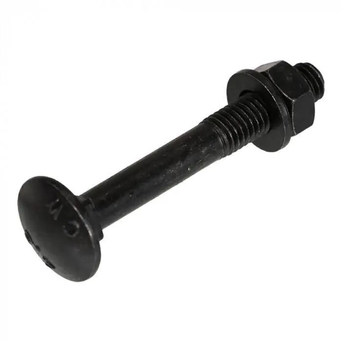 Blackline slotbout + moer + sluitring gezwart deltacoll M6x50 (5)