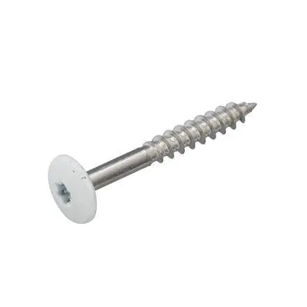 Dak & Gevel kleurkopschroef 4.8x38 wit