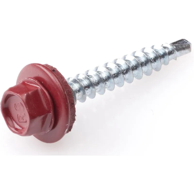 Dak & Gevel profielplaatschroef VZ rood RAL3009 4.9x35 (50)