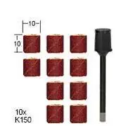Proxxon Schuurbandjes K 150, 10 st. + houder