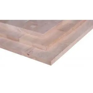 Rubberwood paneel (AB) 244x122cm 30mm