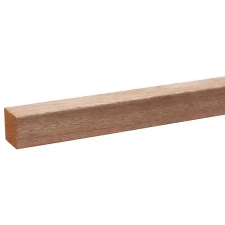 Schaaflat hardhout 44x68mm 300cm