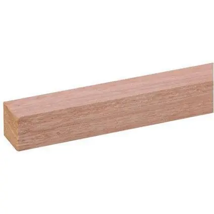 Schaaflat hardhout 27x27mm 210cm
