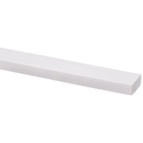 Schaaflat grenen gegrond 12x27mm wit 270cm