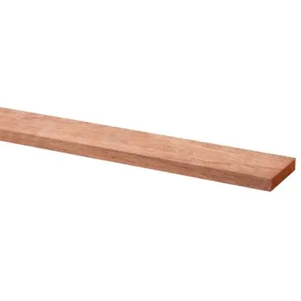 Schaaflat hardhout 9x44mm 210cm