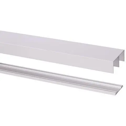 StoreMax Basic schuifdeur rail aluminium wit 180 cm type R-40
