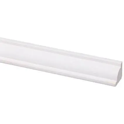 Plafondlijst grenen (1818) gegrond 16x16mm wit 270 cm.