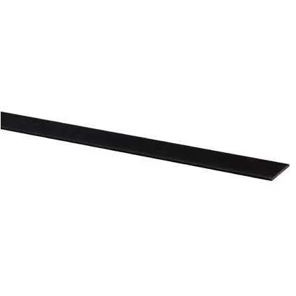 Afdekprofiel kunststof 2x30mm zwart 260 cm.