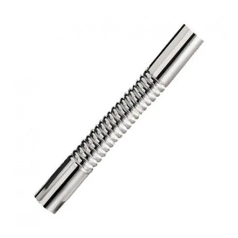 chroom muurbuis recht buigbaar 32 mm.