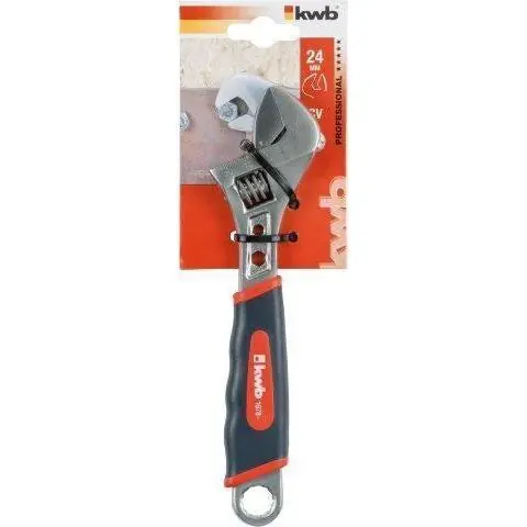 KWB moersleutel 200mm – verstelbare bek tot 24mm
