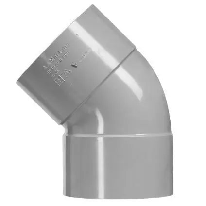 Martens bocht 45gr 2xlijm Ø40mm dikwandig PVC