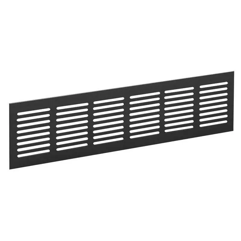 Plintrooster 400x60 mm. zwart