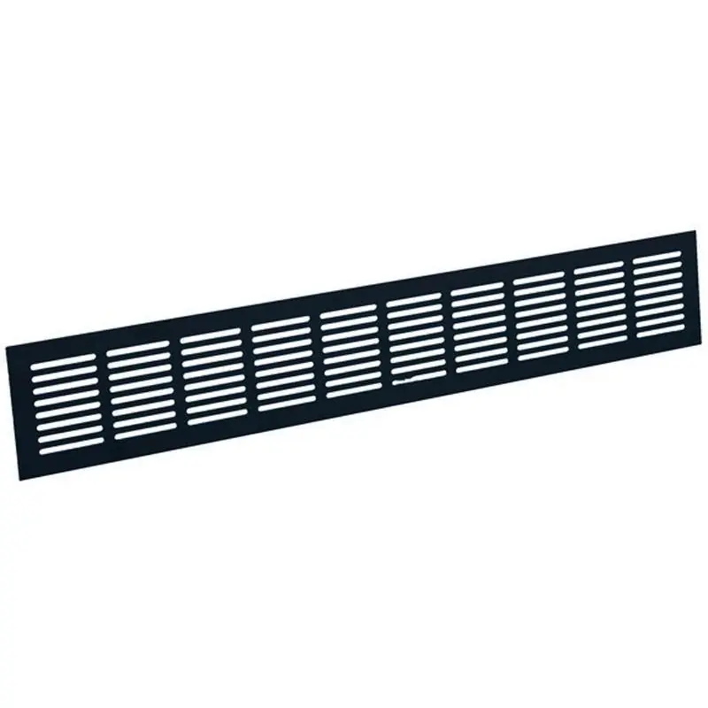 Plintrooster 600x80 mm. zwart
