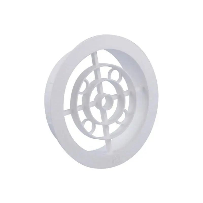 Ventilatierooster 100 mm. wit