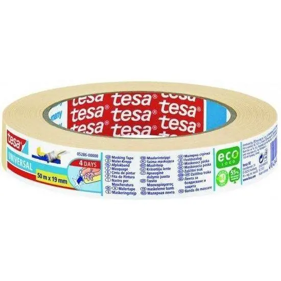 Tesa afplaktape universeel 19mm x 50m