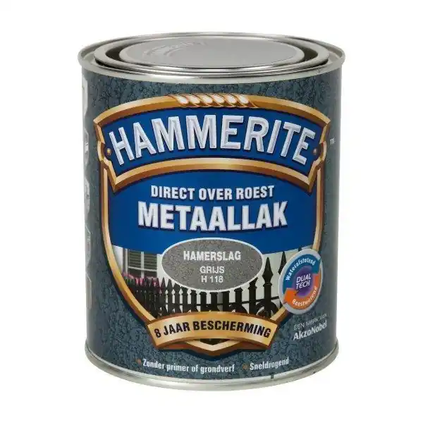 Hammerite metaallak hamerslag grijs H118 750ml