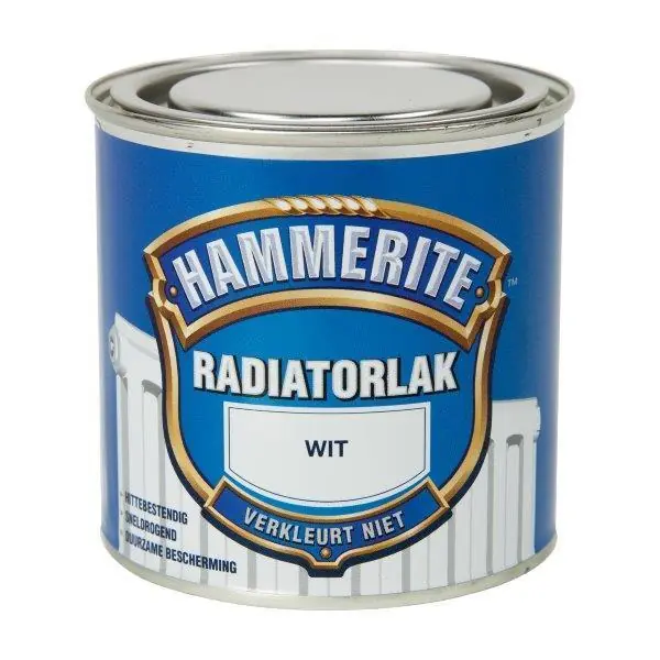 Hammerite radiatorlak wit 250ml