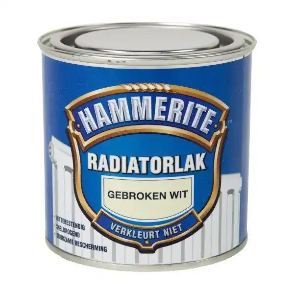 Hammerite radiatorlak gebroken wit 250 ml.