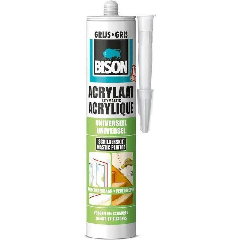 Bison acrylaatkit grijs 310ml