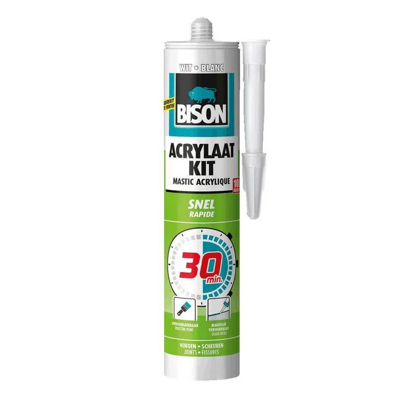 Bison acrylaatkit 30min wit 310ml