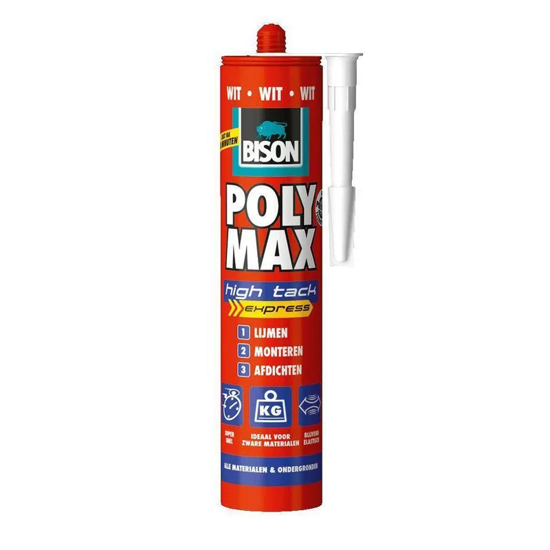 Bison Poly Max High Tack Express wit 425g