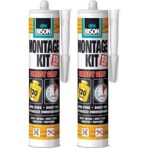 Bison montagekit direct grip 370g - duopack