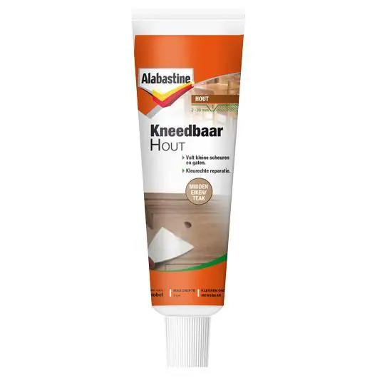 Alabastine kneedbaar hout midden eiken/teak 75g