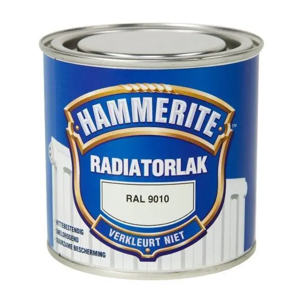 Hammerite radiatorlak RAL9010 250 ml.