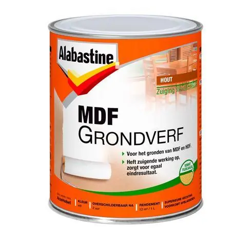 Alabastine MDF grondverf 2in1 wit 1l