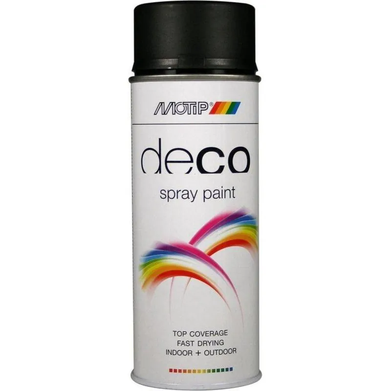 MoTip Deco mat RAL9005 diep zwart 400ml