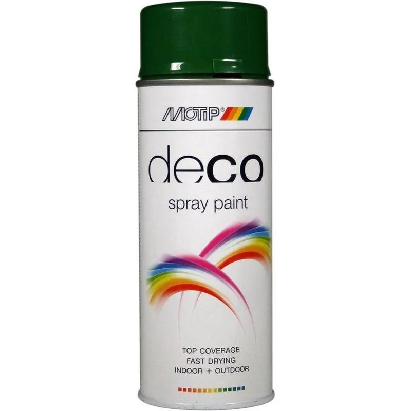 MoTip Deco spuitbus hoogglans RAL6002 bladgroen 400ml
