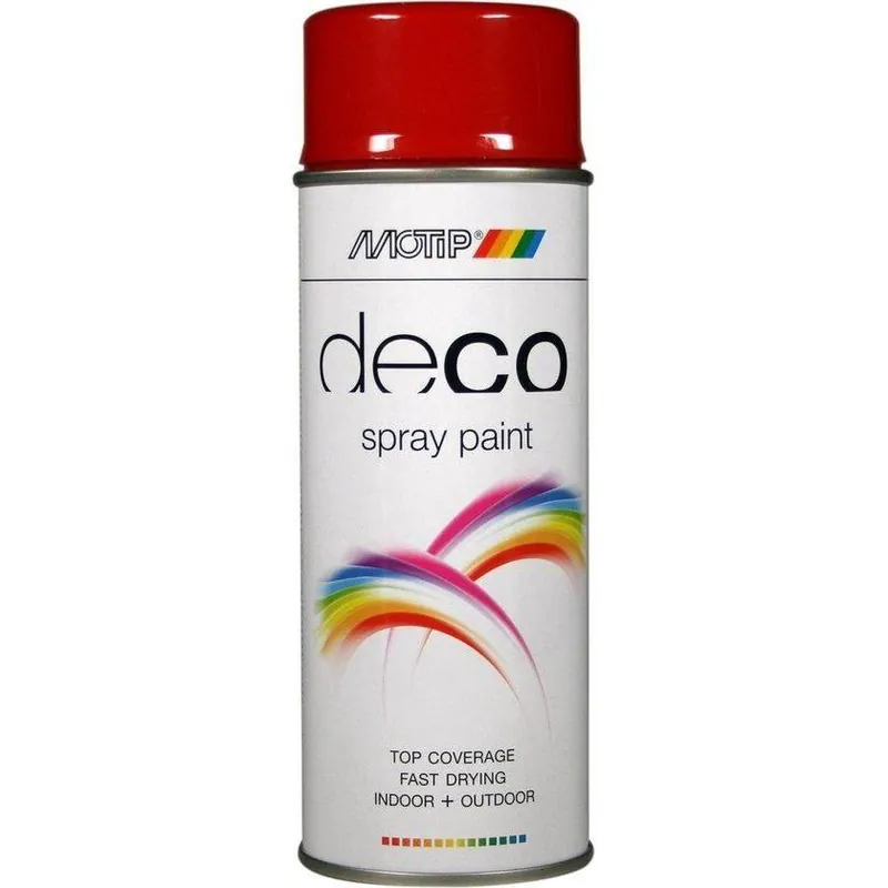 MoTip Deco hoogglans RAL3002 karmijn rood 400ml